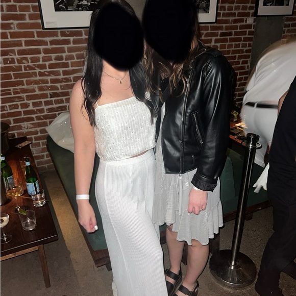 ASOS white sequin cropped top - Picture 7 of 9